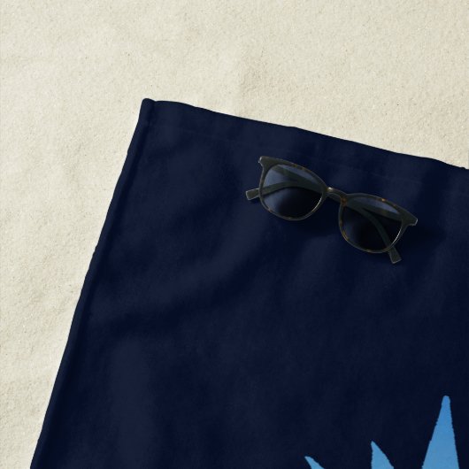 Sunset Beach Pineapple Custom Strandlaken (In situ)