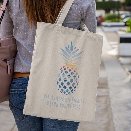Sunset Beach Pineapple Zomer Tropische Cruise Tote Bag