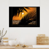 Sunset Beach Poster (Keuken)