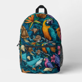 Sunset Beach Print Cut Sew Bag Gift Bedrukte Rugzak