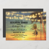 Sunset Beach repetitie Diner Snaar Lichten Kaart (Voorkant / Achterkant)