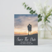 Sunset Beach Save the Date Briefkaart (Staand voorkant)