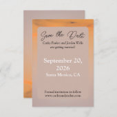 Sunset Beach Save the Date Card | Coastal Wedding  (Voorkant / Achterkant)