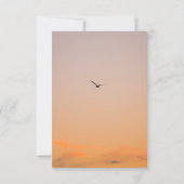 Sunset Beach Save the Date Kaart | Kust Bruiloft (Achterkant)