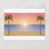Sunset Beach Scene: Briefkaart (Voorkant)