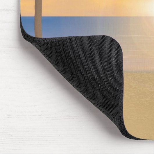 Sunset Beach Scene: Custom Mousepad Muismat (Hoek)