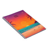Sunset Beach Scene Notitieboek (Rechterzijde)
