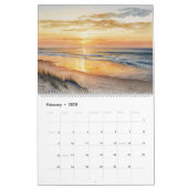 Sunset Beach Scènes Kalender (Feb 2025)