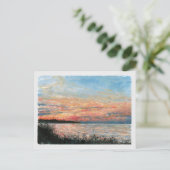 Sunset Beach Shoreline Briefkaart (Staand voorkant)