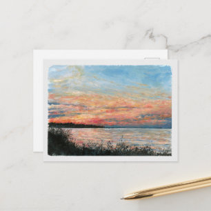 Sunset Beach Shoreline Briefkaart