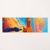 Sunset Beach Solitude Serenity Design Yogamat (Voorkant (horizontaal))
