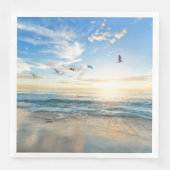 Sunset Beach Standaard Diner Papieren servetten 15 (Voorkant)