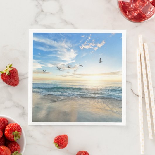 Sunset Beach Standaard Diner Papieren servetten 15 (Insitu)