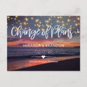 Sunset Beach String Lights Zomer verandering van p Briefkaart (Voorkant)