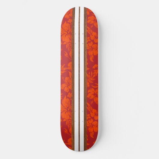 Sunset Beach  Surf Hawaiian Skateboard (Voorkant)