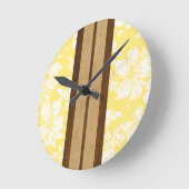 Sunset Beach Surfboard Hawaïaanse wandklokken (Hoek)
