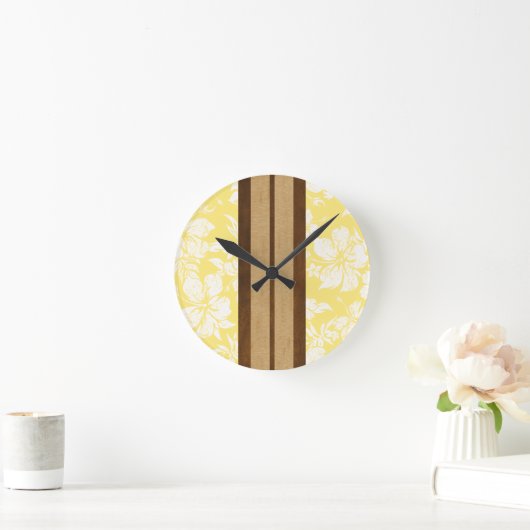 Sunset Beach Surfboard Hawaïaanse wandklokken (Huis)