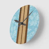 Sunset Beach Surfboard Hawaïaanse wandklokken (Hoek)