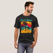 Sunset Beach Surfen Cacao Beach Florida S T-shirt (Voorkant volledig)
