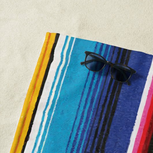 Sunset Beach Surfing Custom Name Strandlaken (In situ)