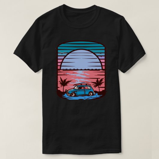Sunset Beach T-shirt (Design voorkant)