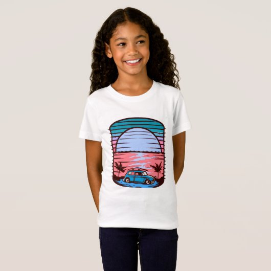 Sunset Beach T-shirt (Voorkant volledig)