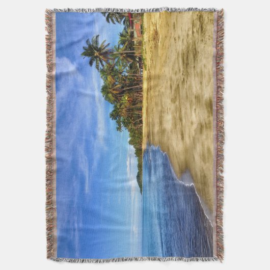 Sunset Beach Throw Blanket 7 Deken (Voorkant Verticaal)