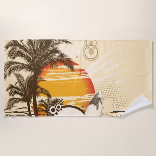 Sunset - Beach Towel Strandlaken (Voorkant)