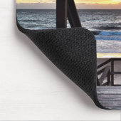 Sunset Beach Uitzicht from Rustic Wood Deck Muismat (Hoek)