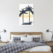 Sunset Beach Uitzicht Wall Art Canvas Afdruk (Insitu (Slaapkamer))