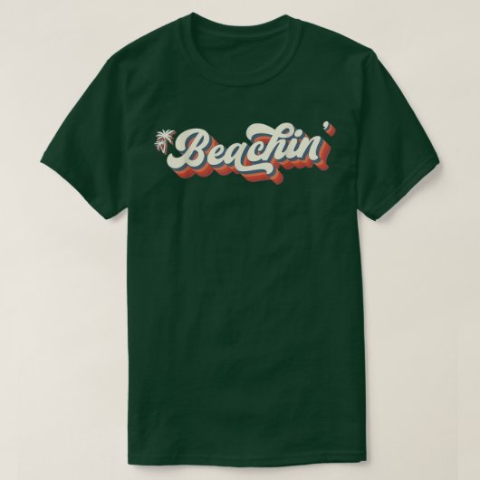 Sunset Beach Vacation Palm Tree Sand and Sun Beach T-shirt (Design voorkant)