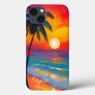 Sunset Beach Vibes Gepersonaliseerde iPhone / iPad Case-Mate iPhone Case