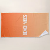 Sunset Beach Vibes - Modern Gradient Strandlaken (Voorkant)