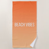 Sunset Beach Vibes - Modern Gradient Strandlaken (Voorkant)