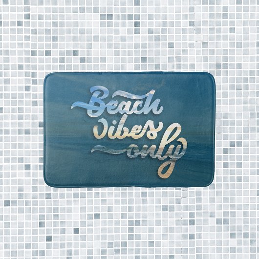 Sunset Beach Vibes Typografie Badmat