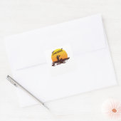 Sunset Beach Vierkante Sticker (Envelop)