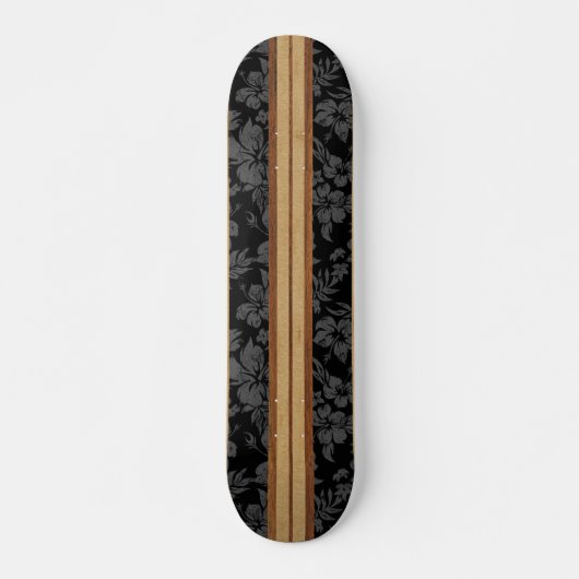 Sunset Beach Vintage Surfplank Nep Hout Persoonlijk Skateboard (Voorkant)