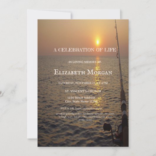 Sunset Beach Vist het leven Kaart (Voorkant)