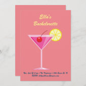 Sunset Beach vrijgezellenfeest uitnodiging (Voorkant / Achterkant)