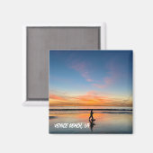 Sunset Beach Walk - Venice Beach, Californië Magneet (Voorkant / Achterkant)