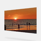Sunset Beach Wall Art Coastal Ocean Decor (Hoek)