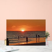 Sunset Beach Wall Art Coastal Ocean Decor (Huwelijk)
