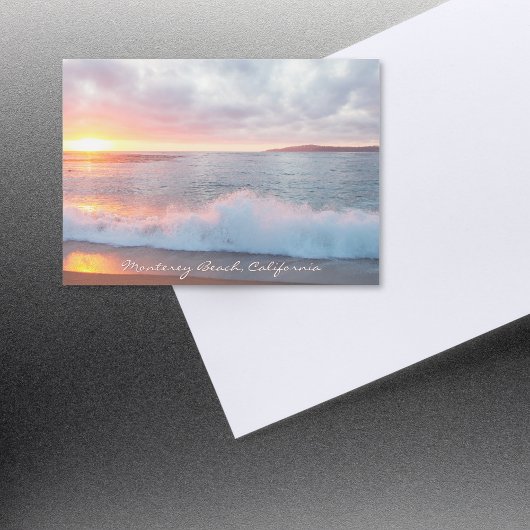 Sunset Beach Waves Monterey California