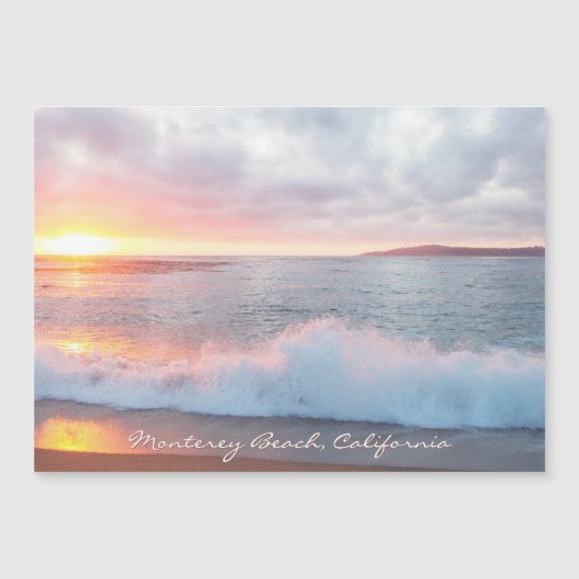 Sunset Beach Waves Monterey California (Voorkant)
