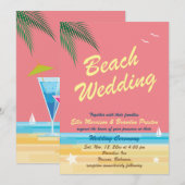 Sunset Beach Weddenschap Kaart (Voorkant / Achterkant)