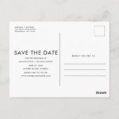 Sunset Beach Weddenschap Save the Date Briefkaart (Achterkant)