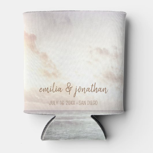 Sunset Beach Wedding Blikjeskoeler (Voorkant)