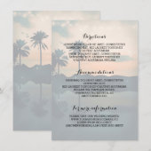 Sunset Beach Wedding Details - Informatie Informatiekaartje (Voorkant / Achterkant)