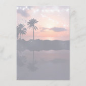 Sunset Beach Wedding Details - Informatie Informatiekaartje (Achterkant)