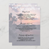 Sunset Beach Wedding Details - Informatie Informatiekaartje (Voorkant / Achterkant)